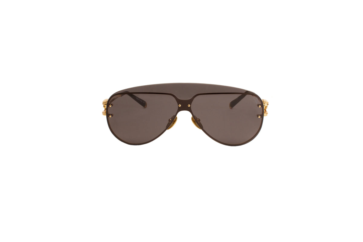 CUSHION Gold w/Solid Smoke 18K GOLD PLATED