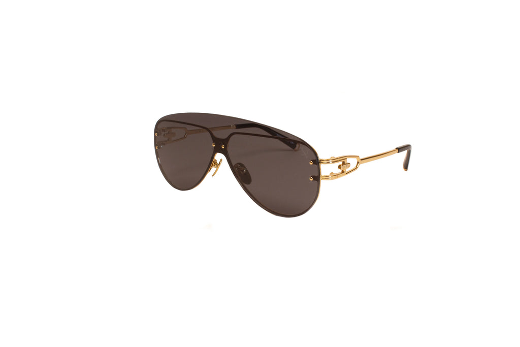 CUSHION Gold w/Solid Smoke 18K GOLD PLATED