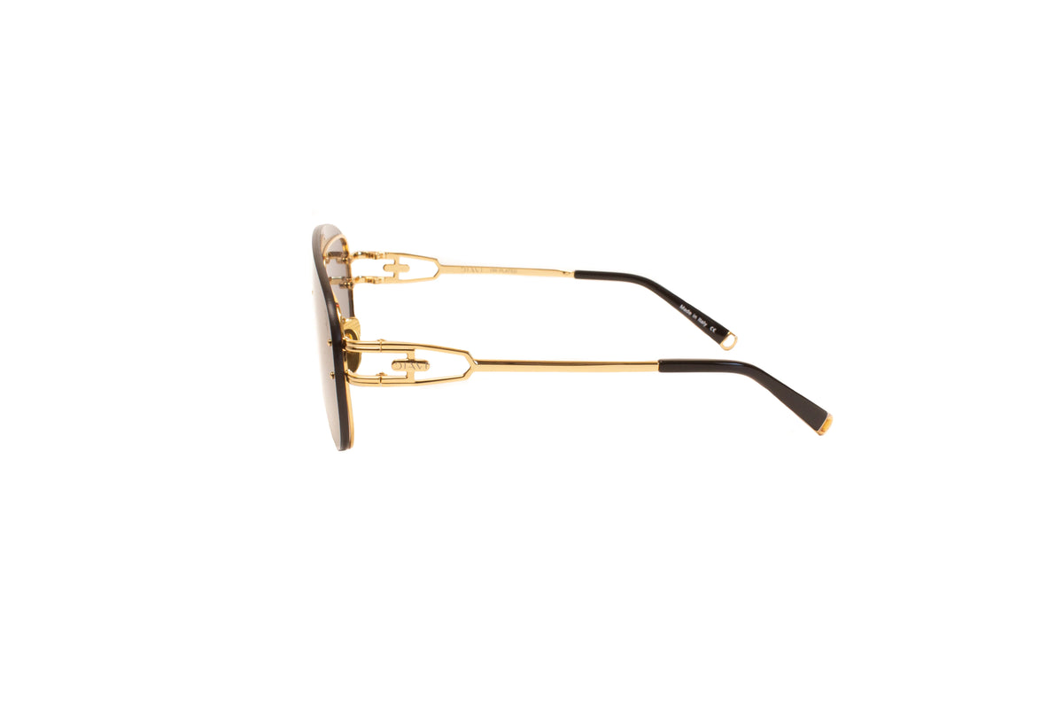 CUSHION Gold w/Solid Smoke 18K GOLD PLATED
