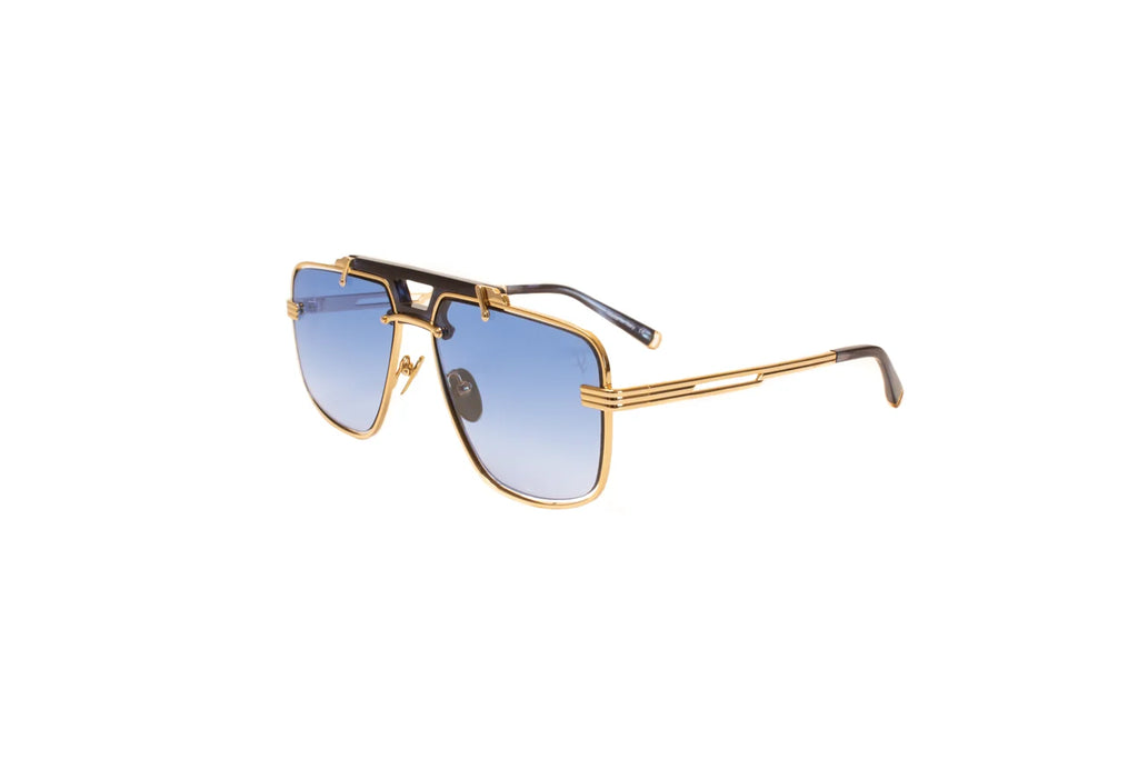 ASTOR Gold blue horn/Blue Gld Flash 18K GOLD PLATED
