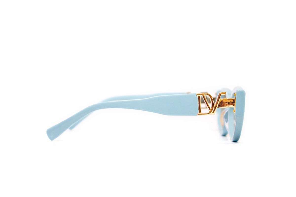 DAHLIA LIGHT TEAL-GOLD W SMOKE GRADIENT