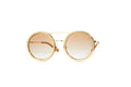 SOLITAIRE GOLD W BROWN GRAD GOLD 18K PLATED