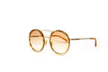 SOLITAIRE GOLD W BROWN GRAD GOLD 18K PLATED