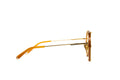 SOLITAIRE GOLD W BROWN GRAD GOLD 18K PLATED