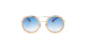SOLITAIRE ROSE GOLD BLUE GRADIENT GOLD 18K PLATED