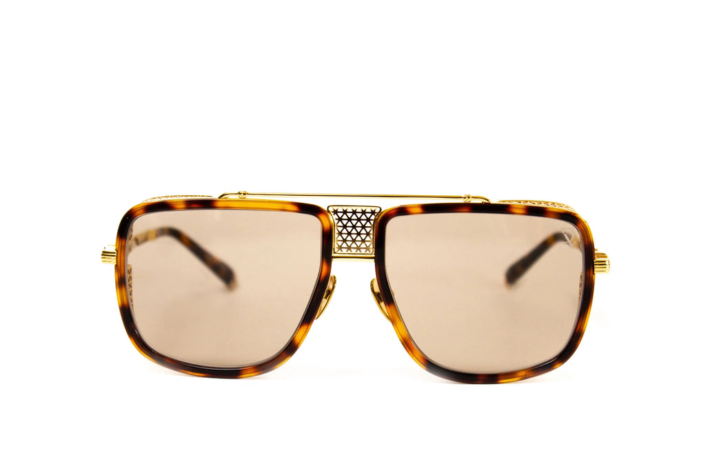 AUSHER Gold Tort w Brown lens GOLD PLATED 18K