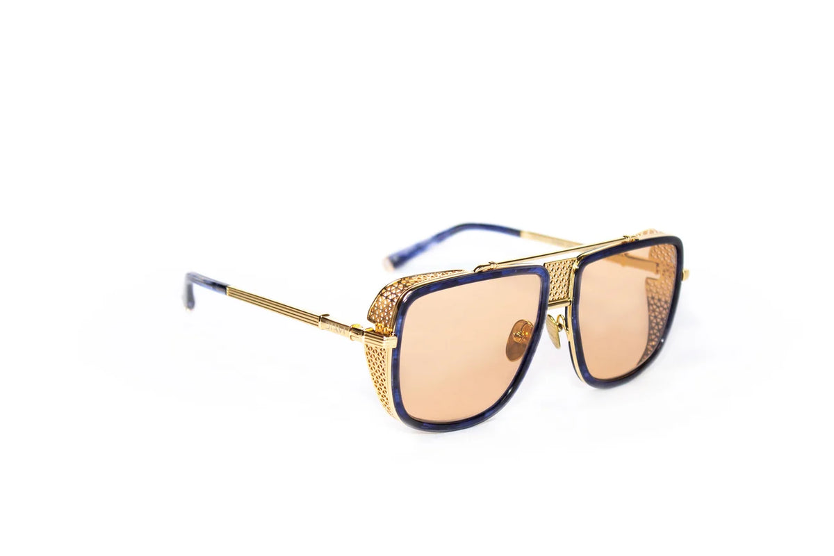 AUSHER Gold blue horn/gold mirror GOLD 18K PLATED