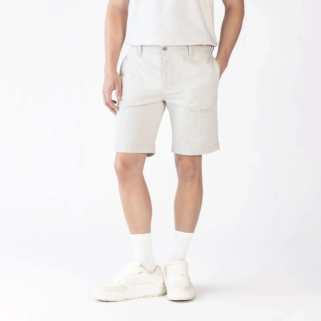 RAJ DENIM SHORT MEN MOONBEAM