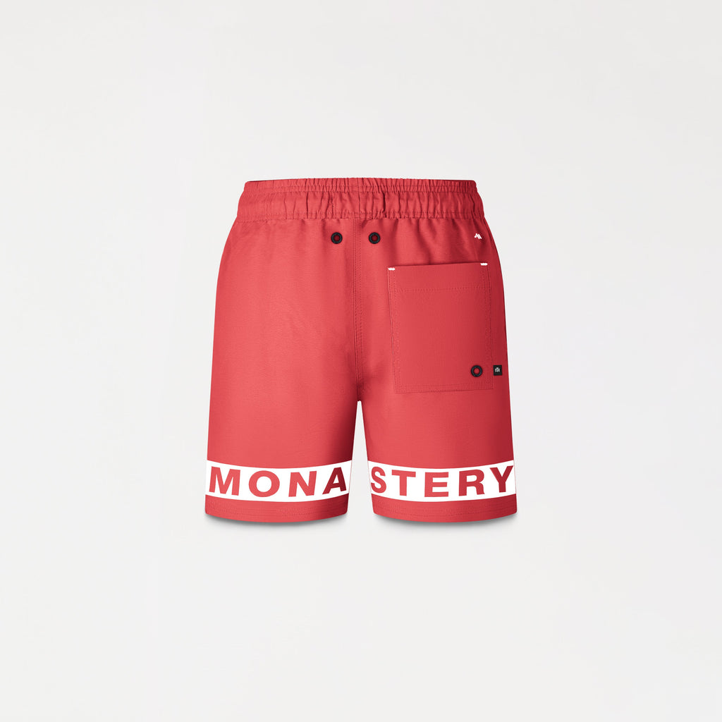 RANGE SWIM SHORT MEN RED
