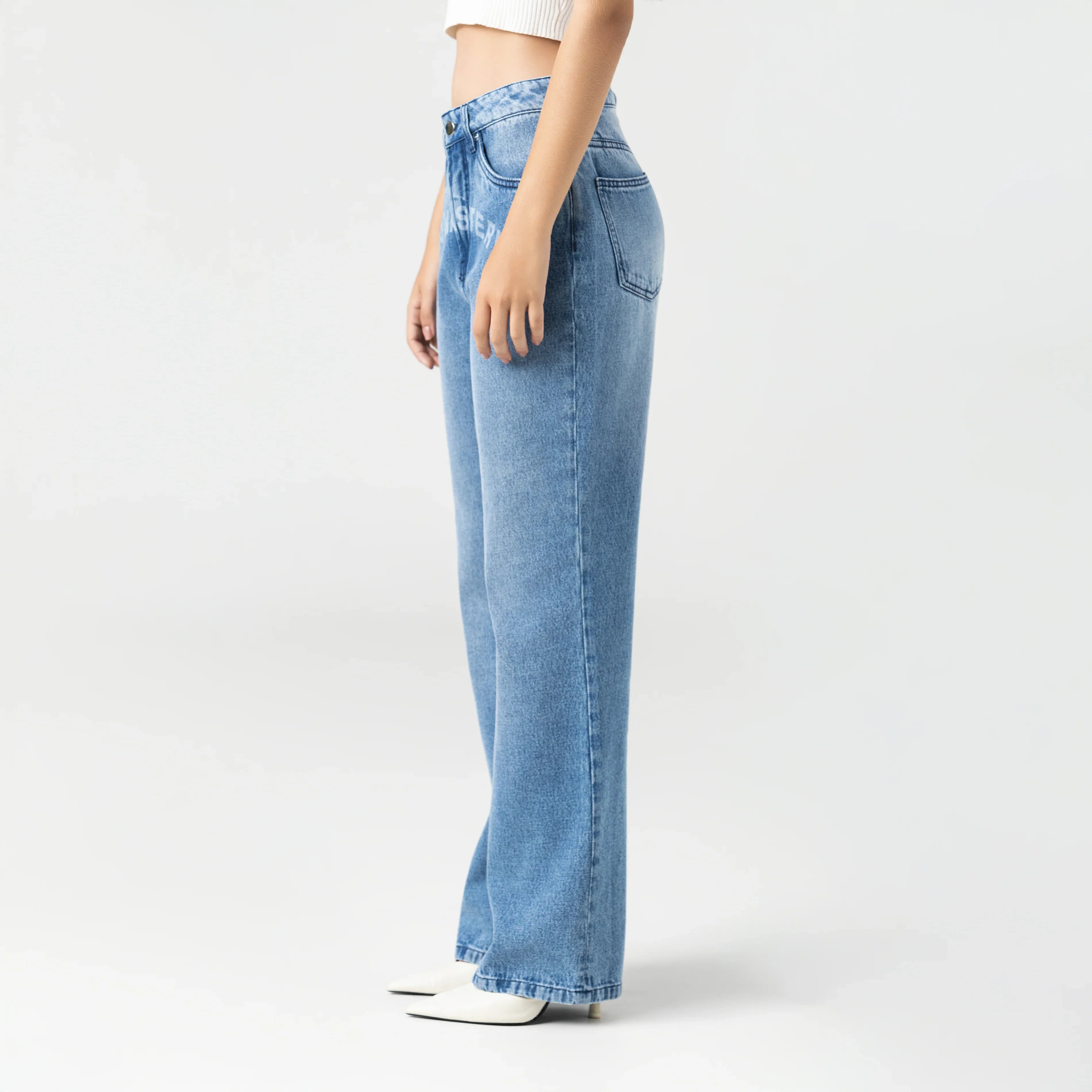 ROMY JEAN WOMEN BLUE DENIM