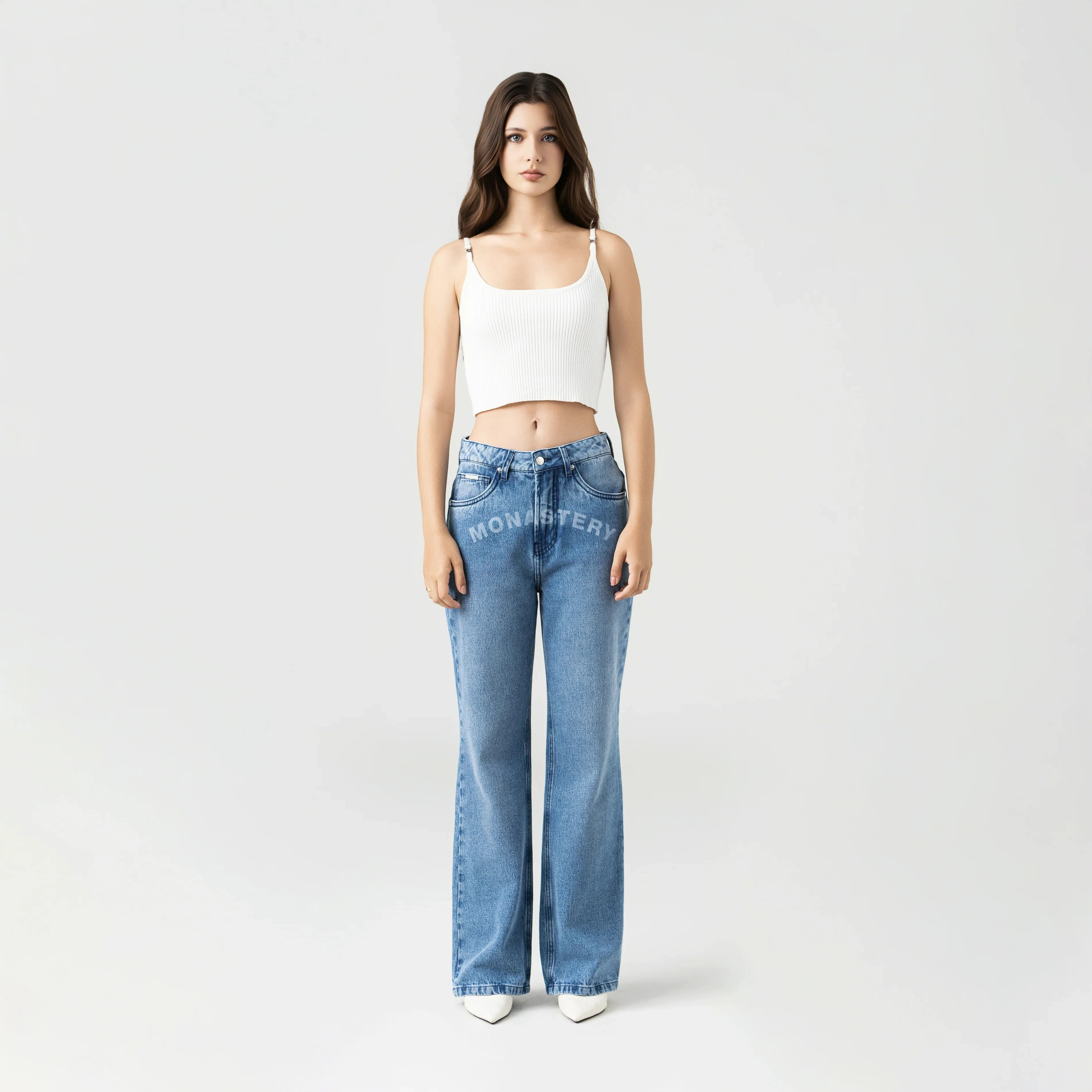 ROMY JEAN WOMEN BLUE DENIM