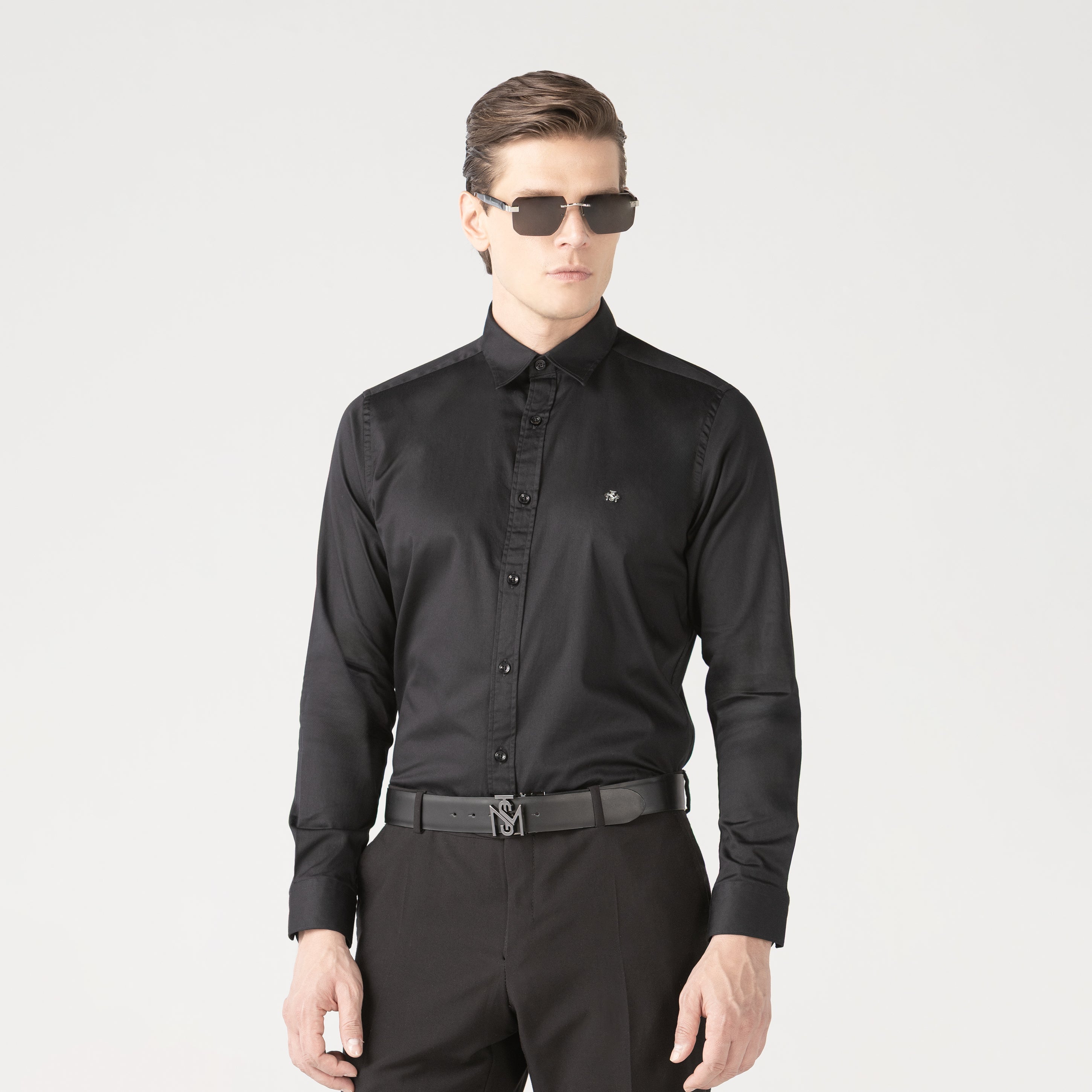 RONNIE SHIRT MEN BLACK