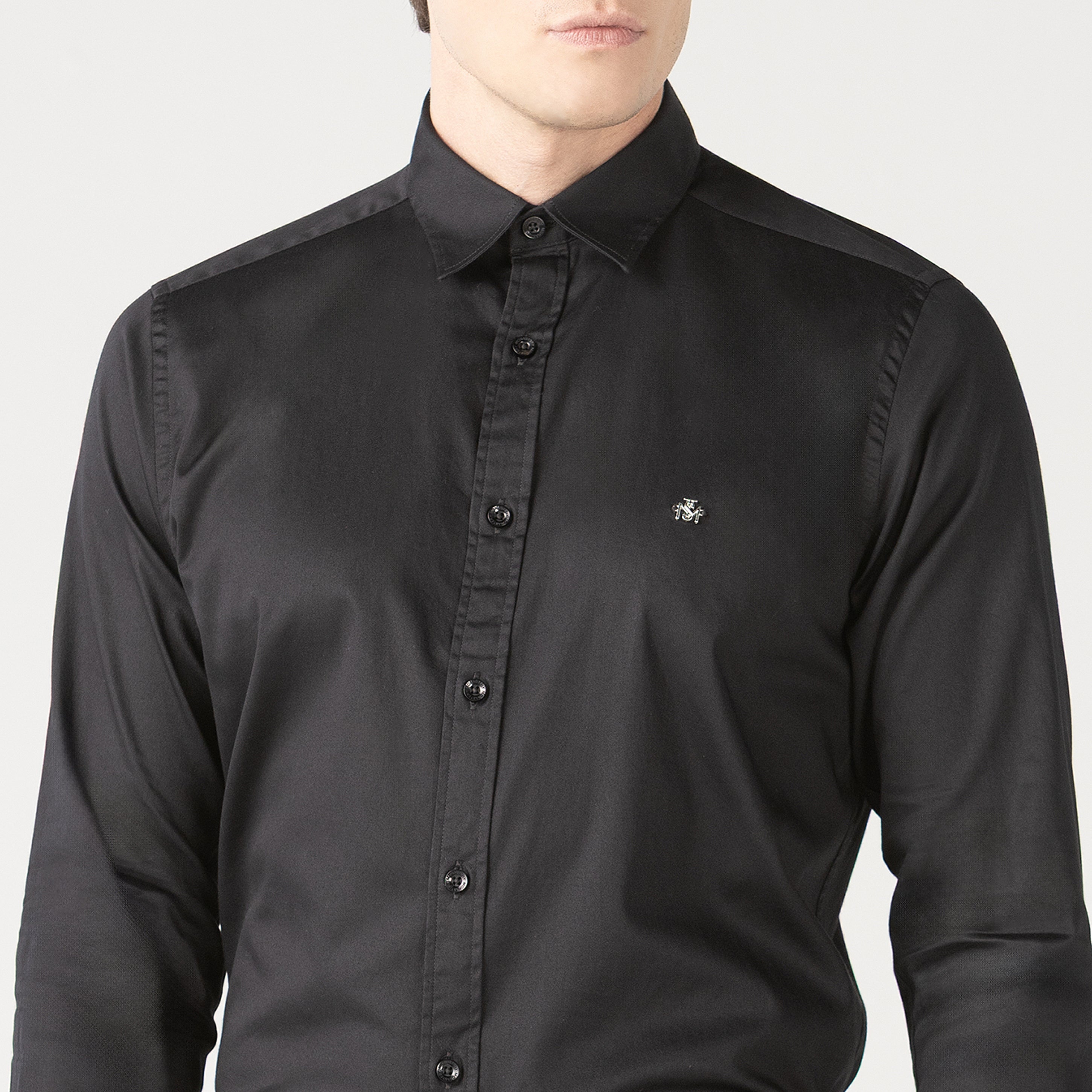 RONNIE SHIRT MEN BLACK