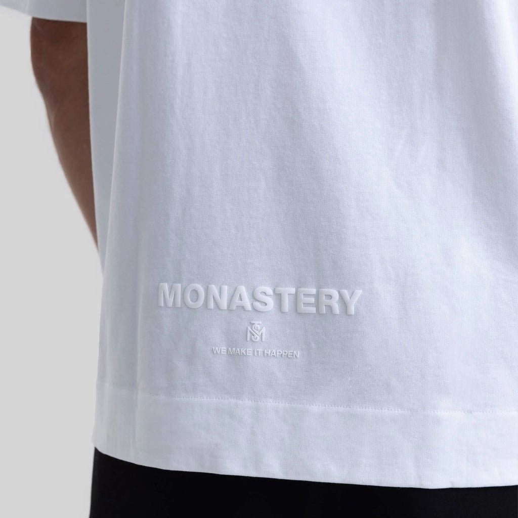 ROUGE T-SHIRT OVERSIZE WHITE - Monastery