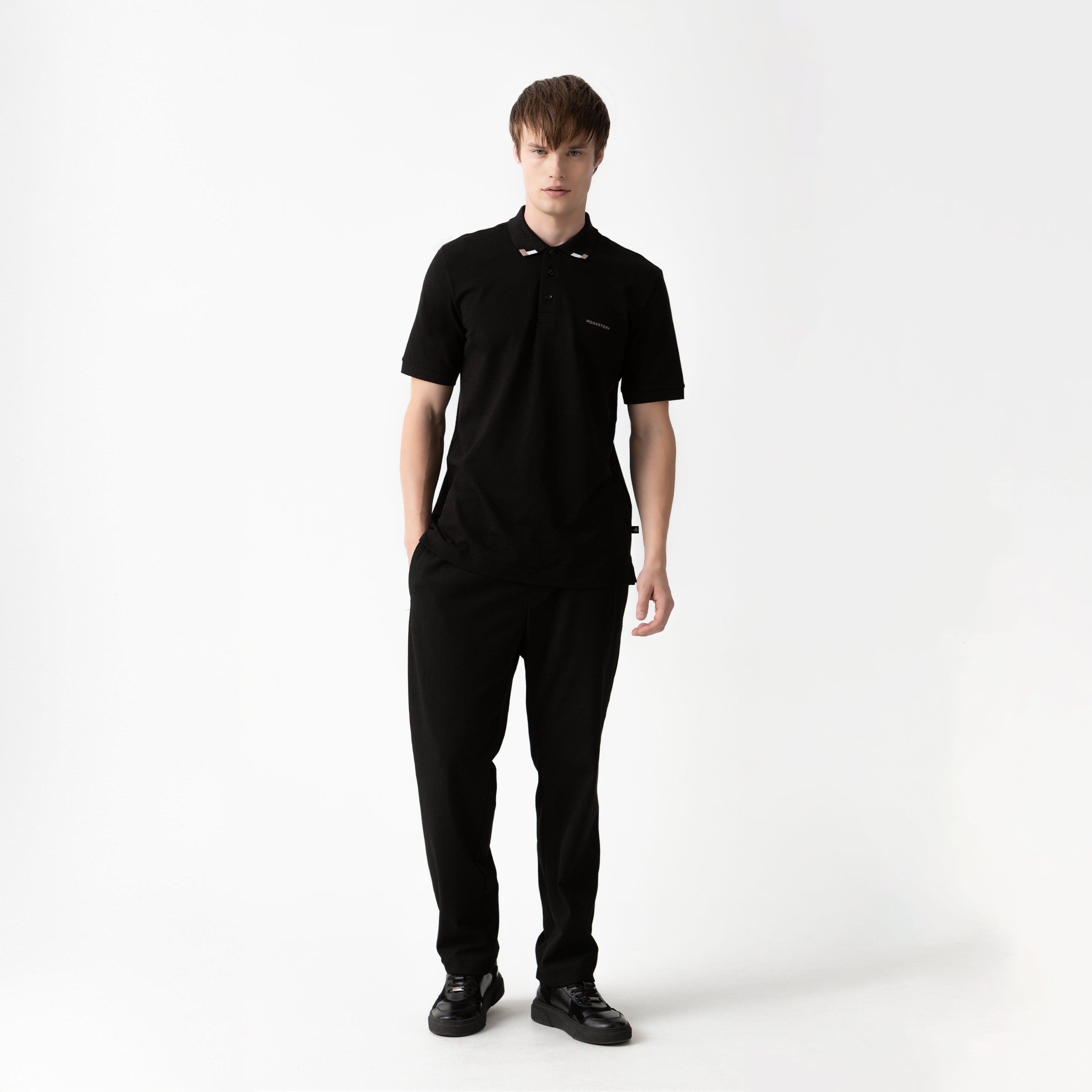 SARDEN POLO MEN BLACK