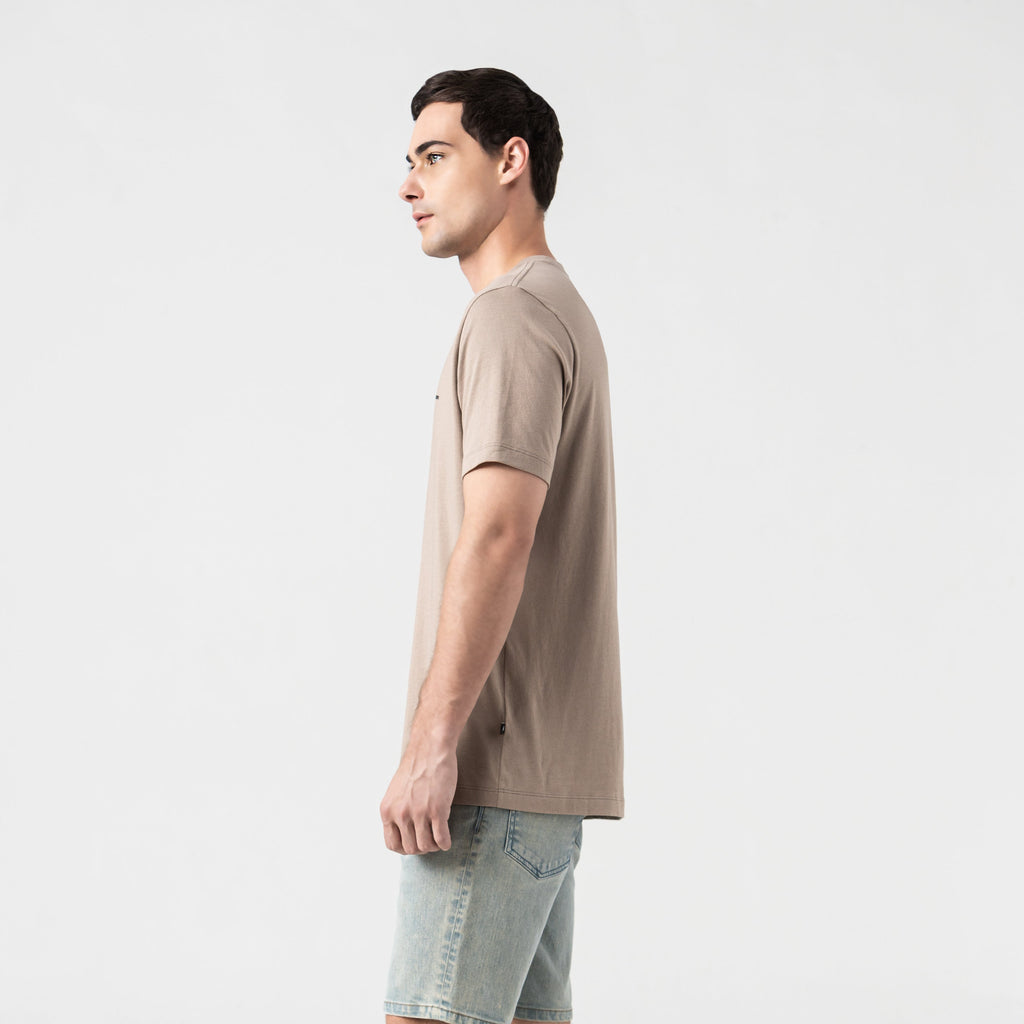 SKIP T-SHIRT MEN TAUPE GRAY