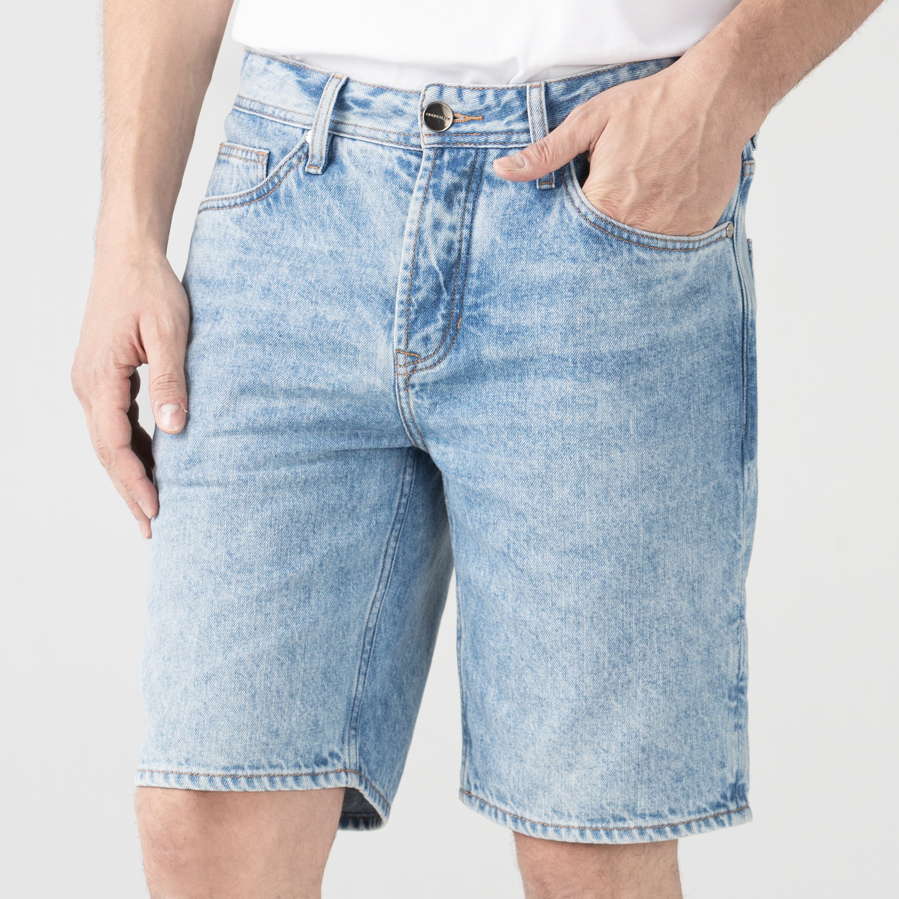 SPIRIUS DENIM SHORT MEN BLUE DENIM