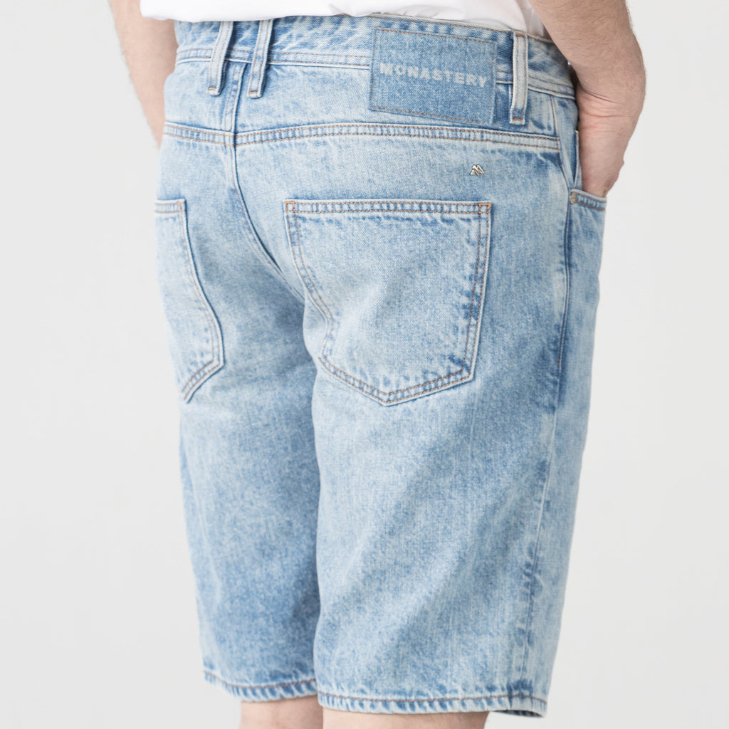 SPIRIUS DENIM SHORT MEN BLUE DENIM