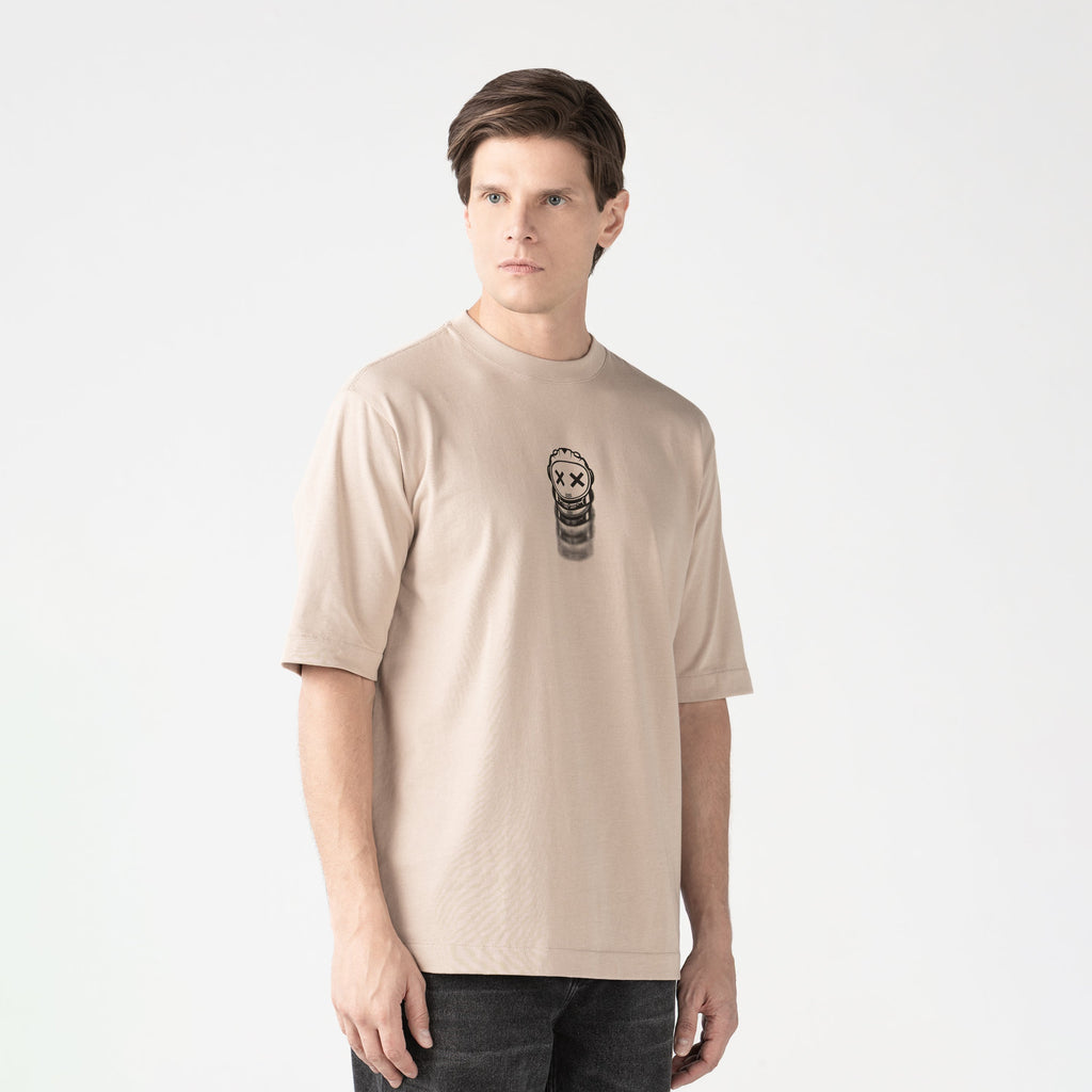 SULTAN T-SHIRT OVERSIZED MEN SIMPLY TAUPE