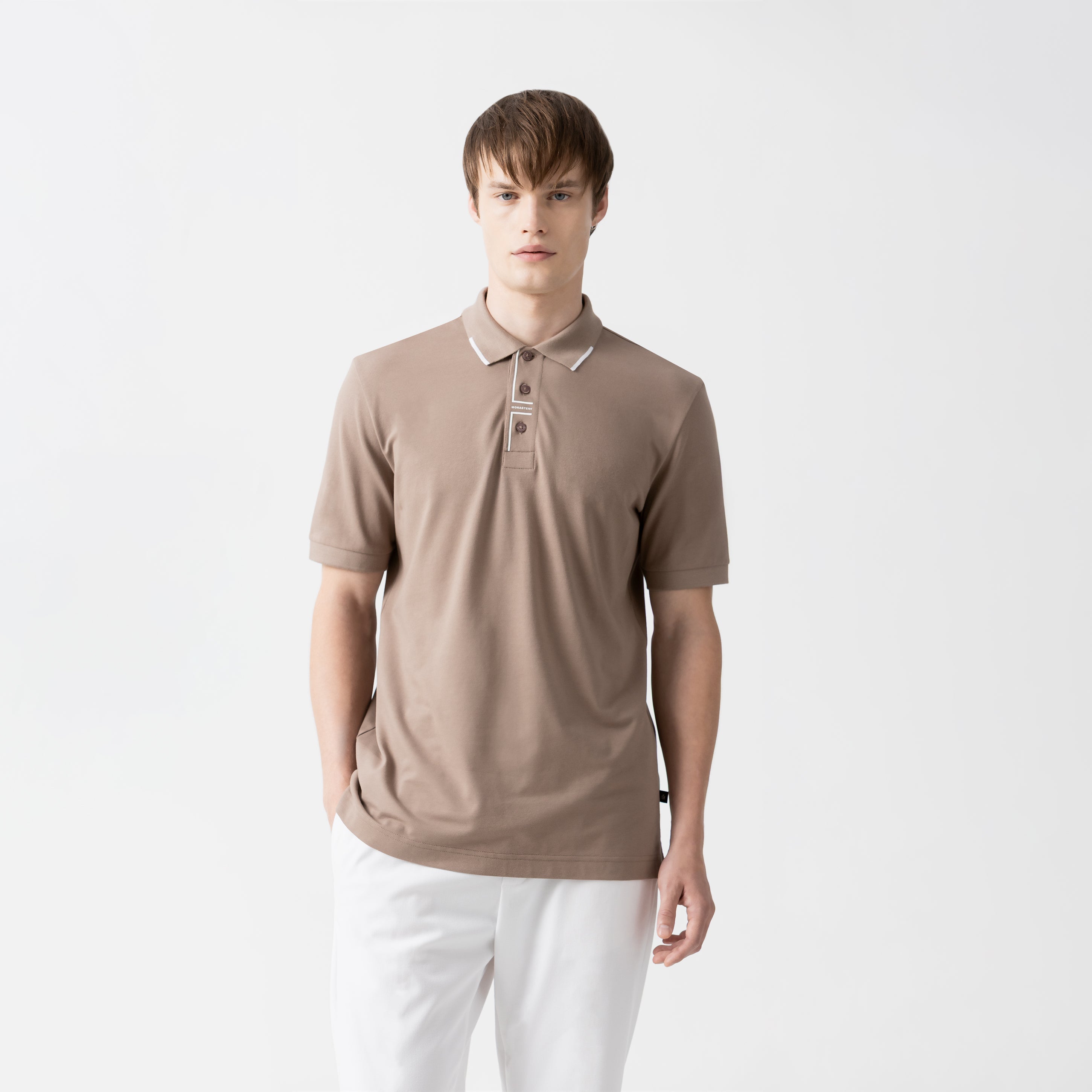 TENNESSEE POLO MEN TAUPE GRAY