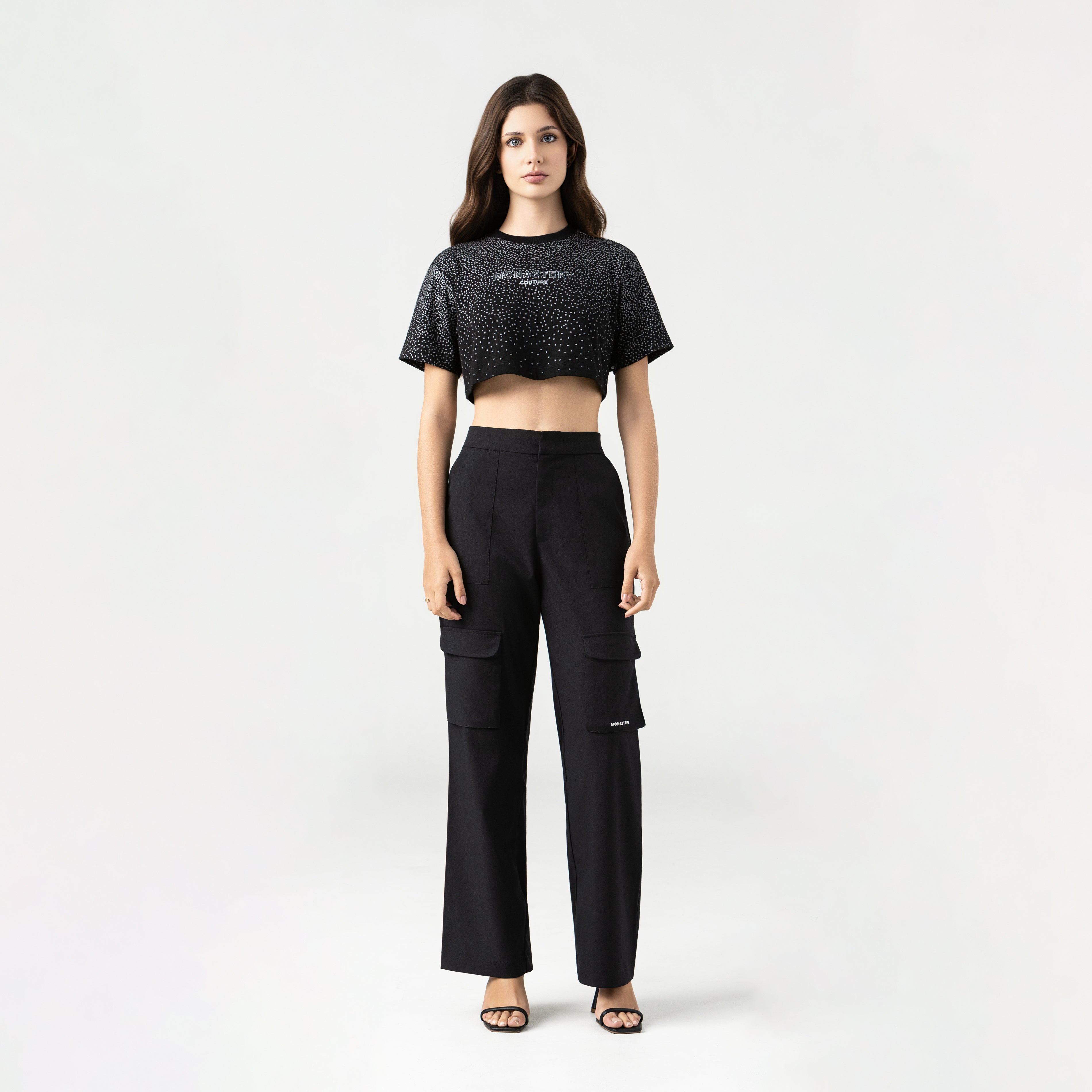 TESSIE CROP TOP WOMEN BLACK
