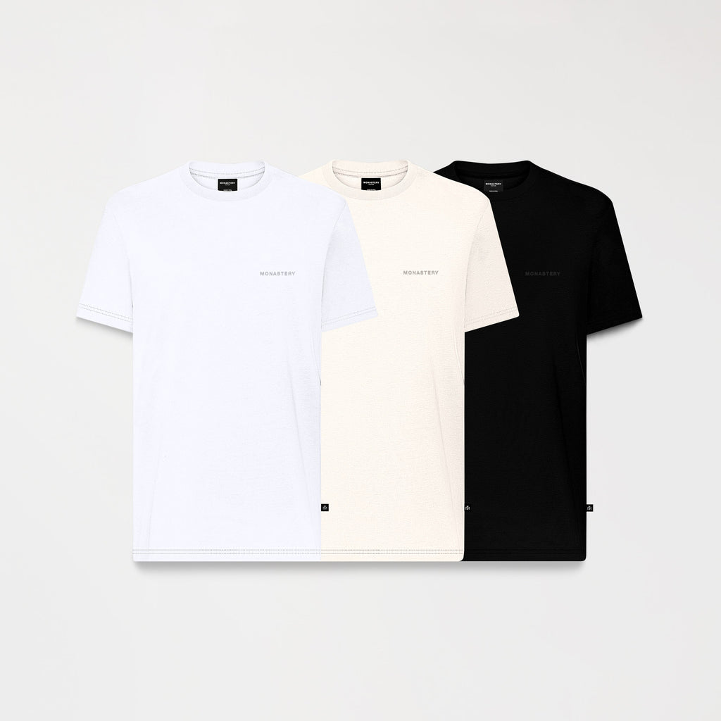 TITAN PACK T-SHIRT MEN BLACK - WHITECAP GRAY - WHITE