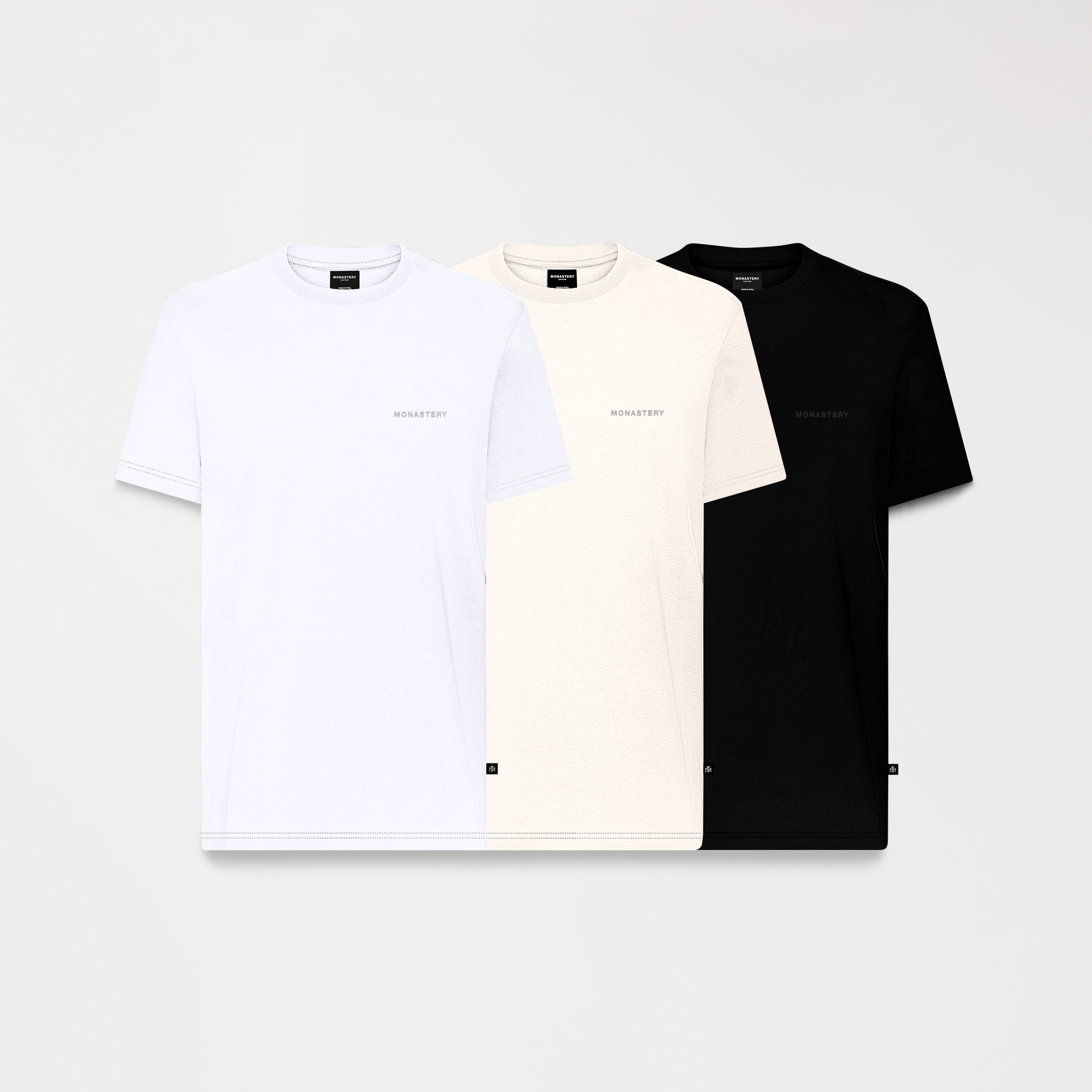 TITAN PACK T-SHIRT MEN BLACK - WHITECAP GRAY - WHITE