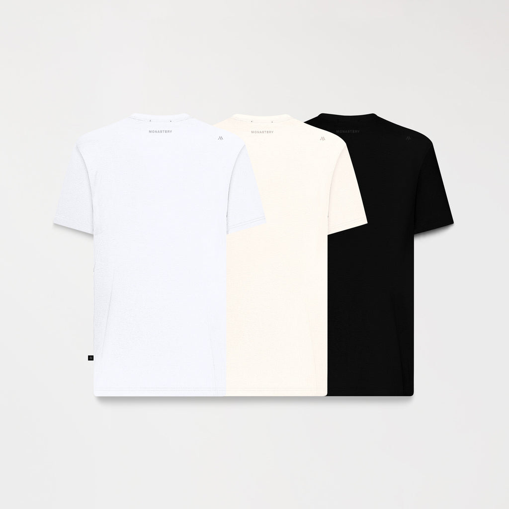 TITAN PACK T-SHIRT MEN BLACK - WHITECAP GRAY - WHITE