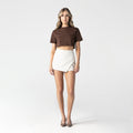 TORR CROP TOP WOMEN BROWN