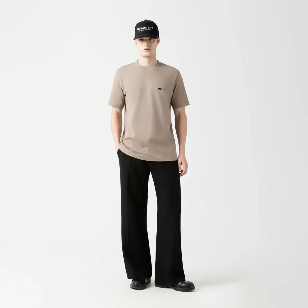 TWELVE 2 T-SHIRT MEN TAUPE GRAY
