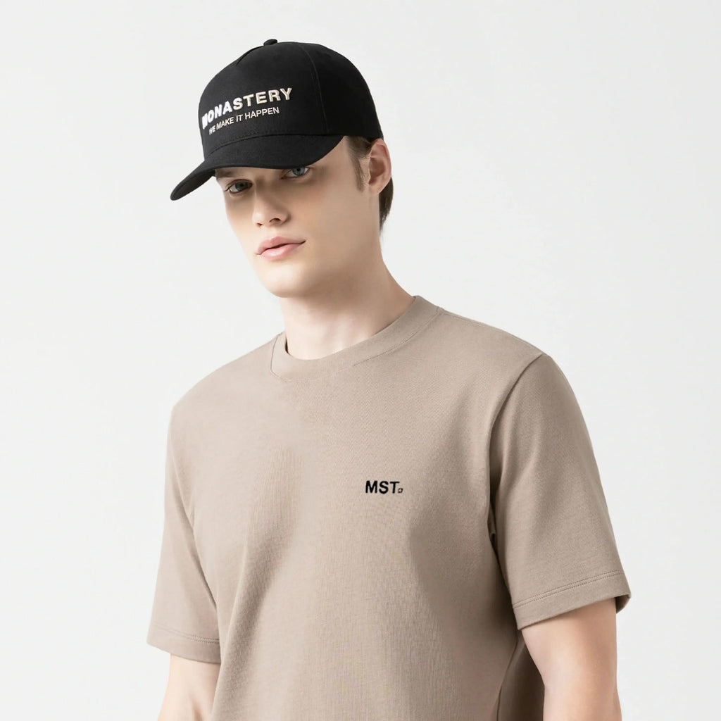 TWELVE 2 T-SHIRT MEN TAUPE GRAY