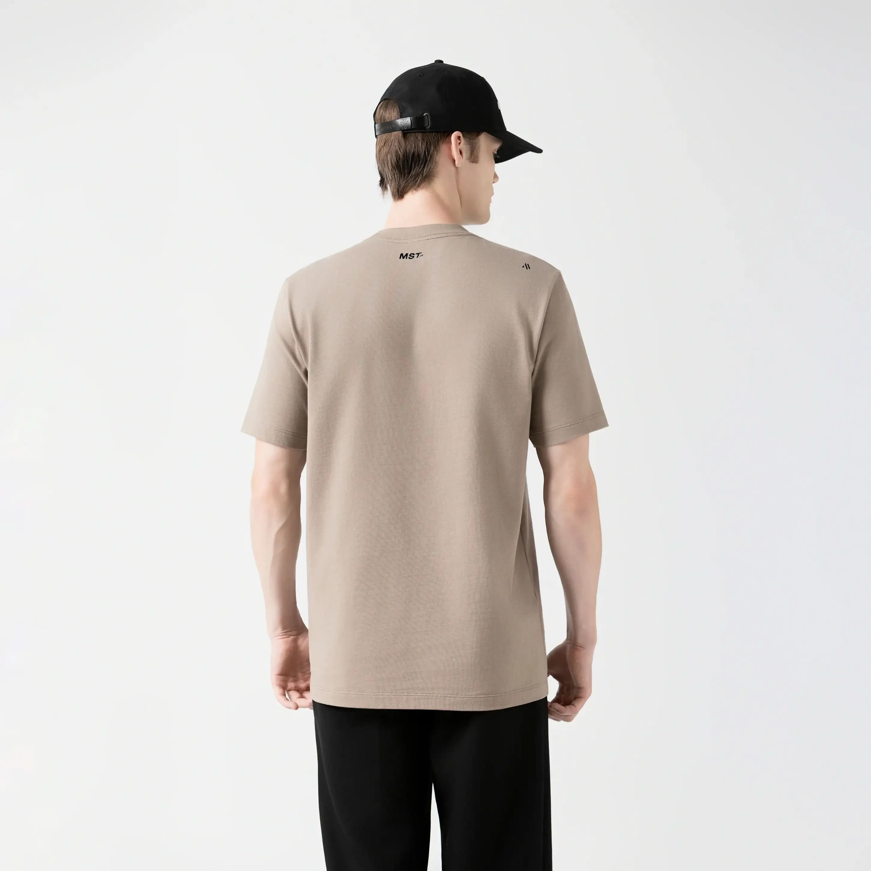 TWELVE 2 T-SHIRT MEN TAUPE GRAY