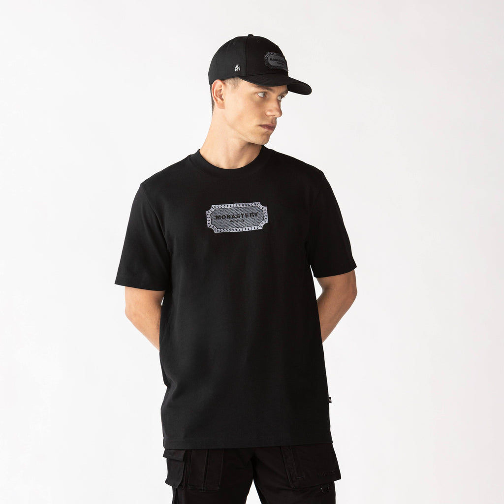 WALLER T-SHIRT MEN BLACK - Monastery