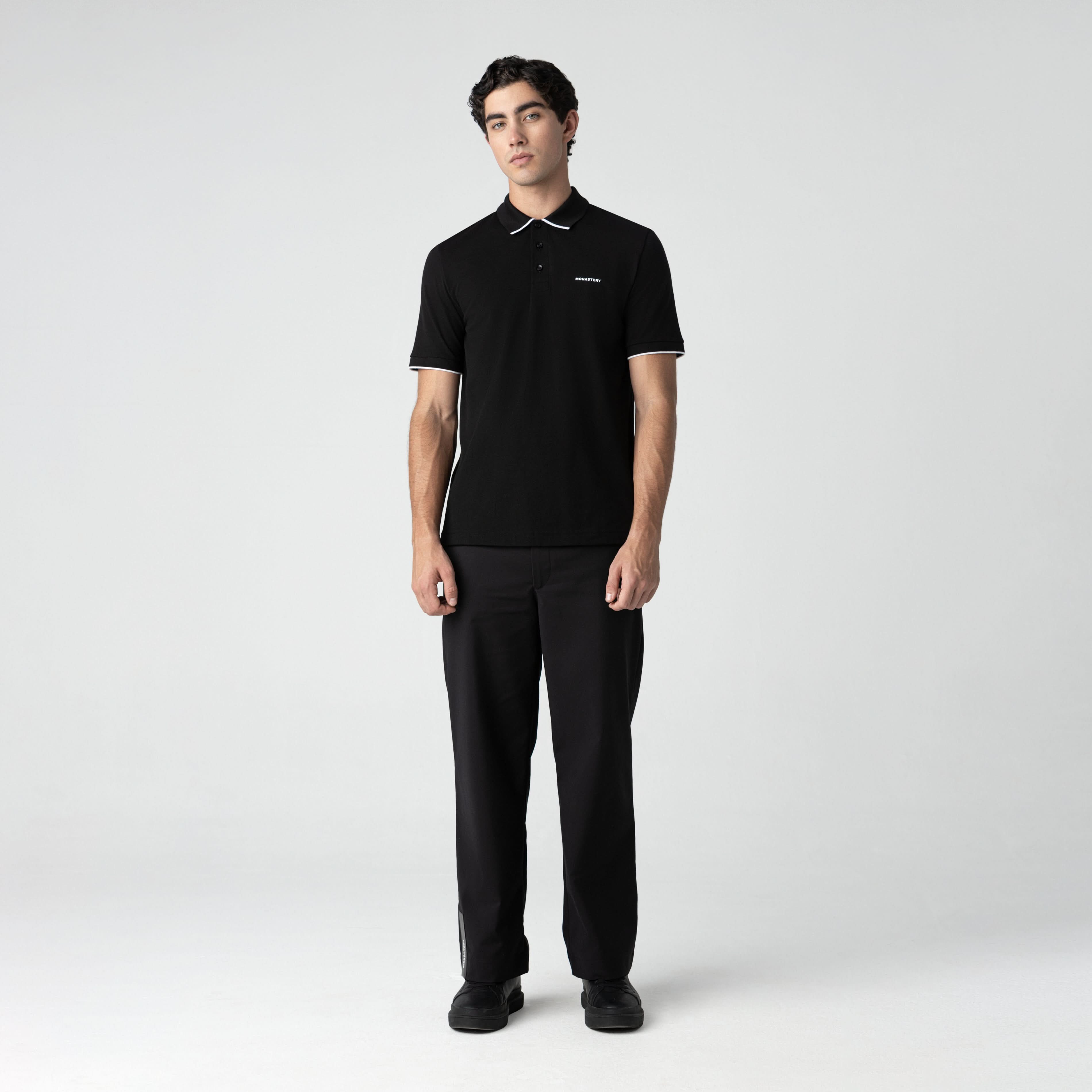 WHEELER POLO MEN BLACK