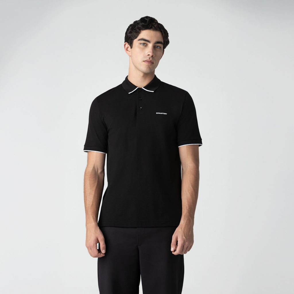 WHEELER POLO MEN BLACK