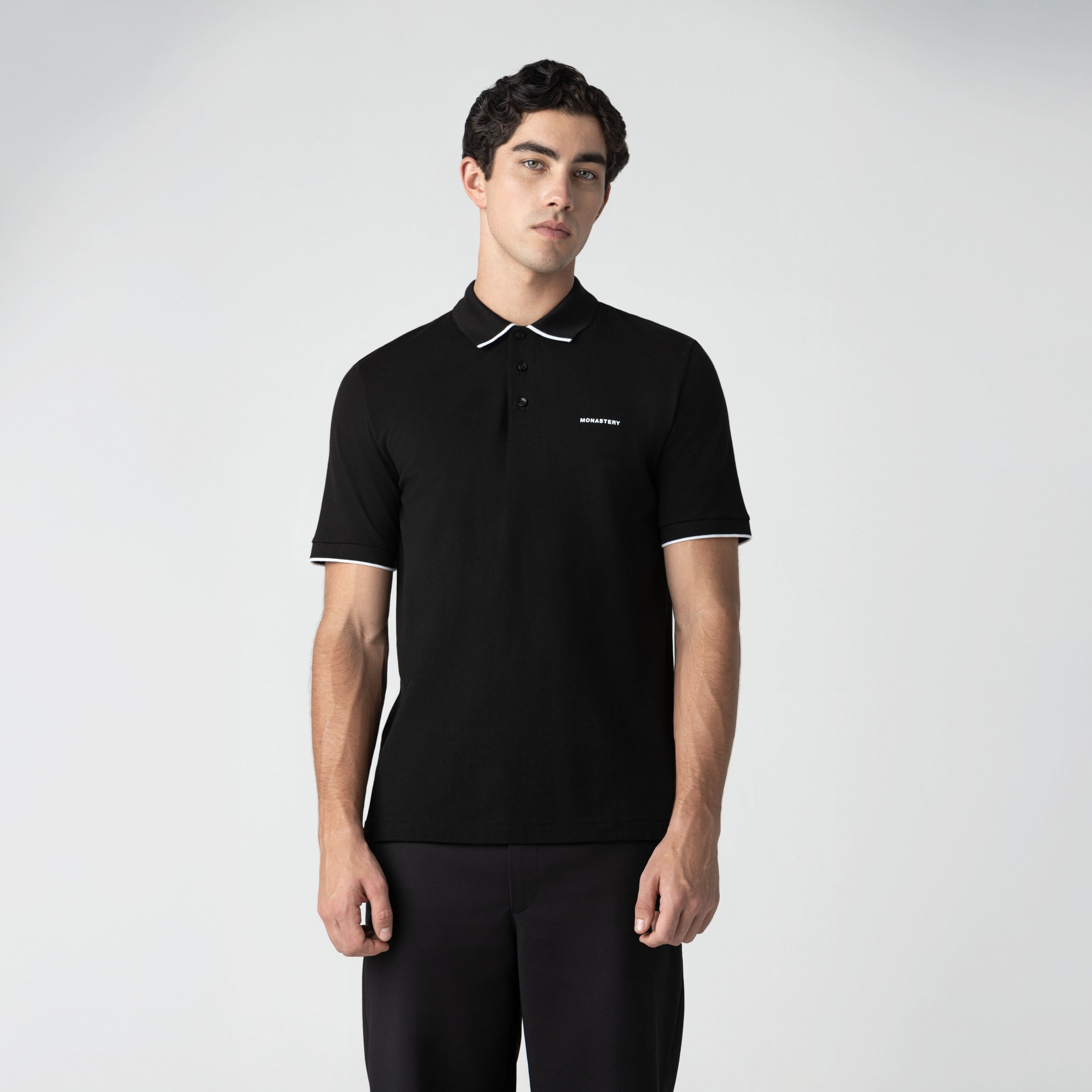 WHEELER POLO MEN BLACK