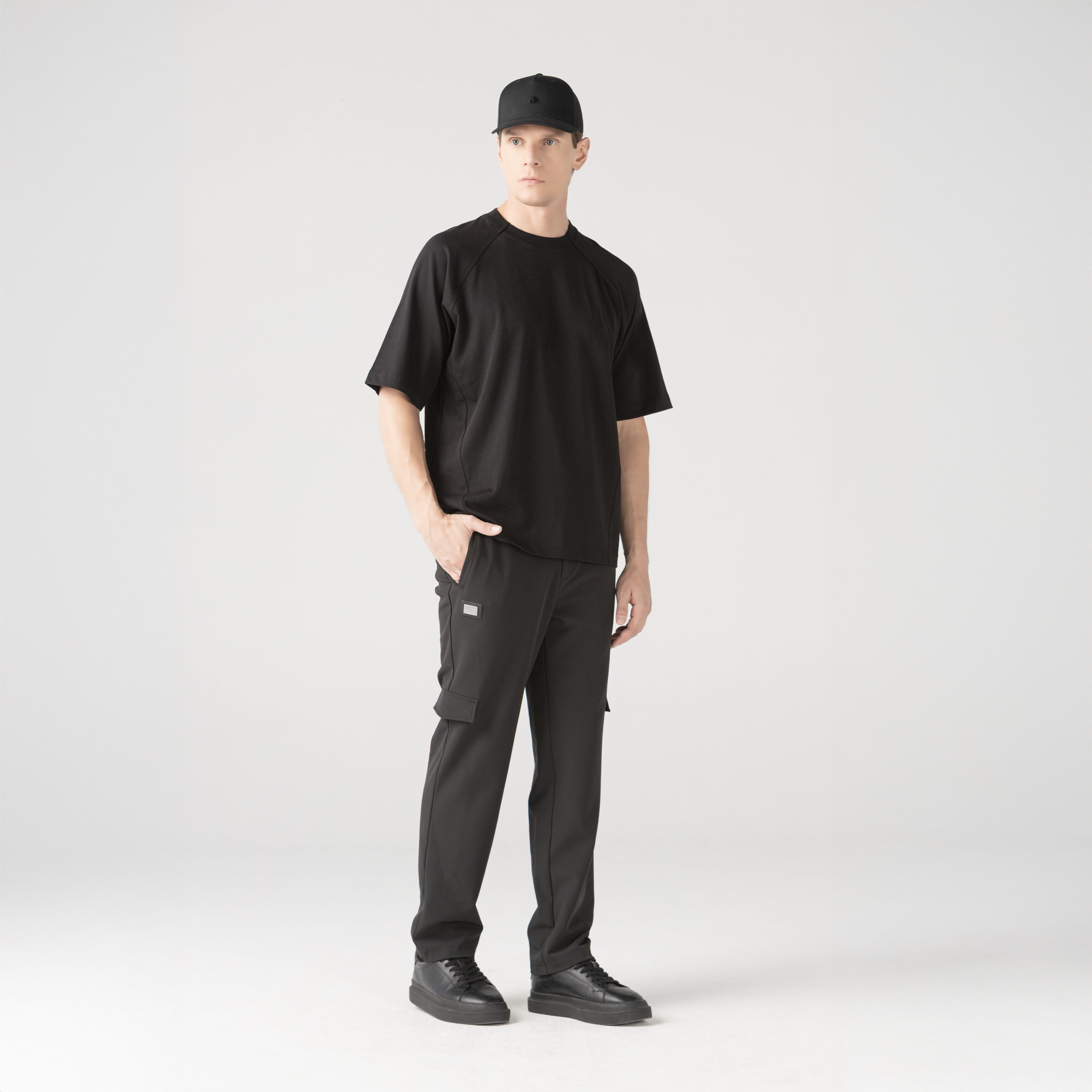 XANTIS T-SHIRT OVERSIZED MEN BLACK