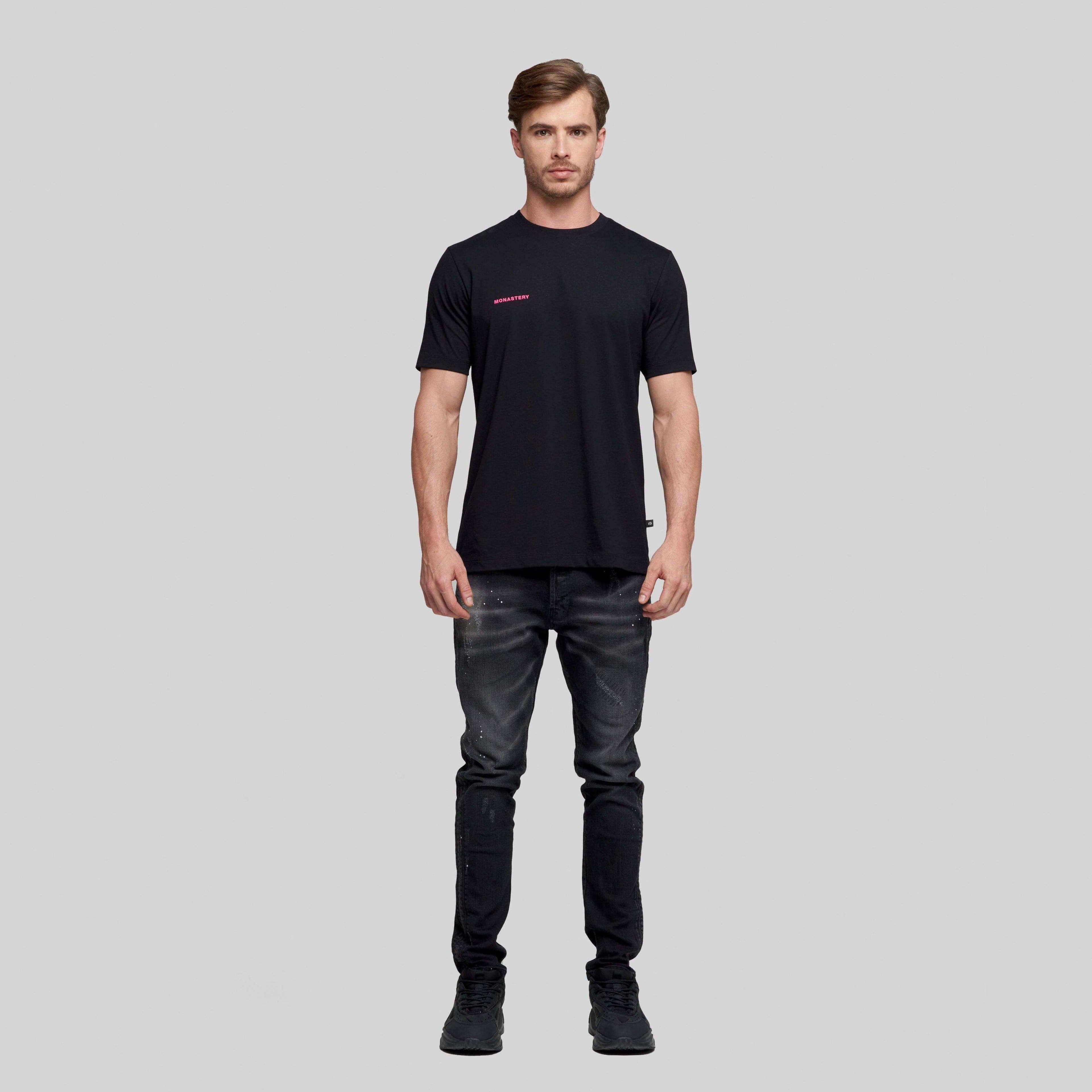 AGER T-SHIRT MEN BLACK - Monastery