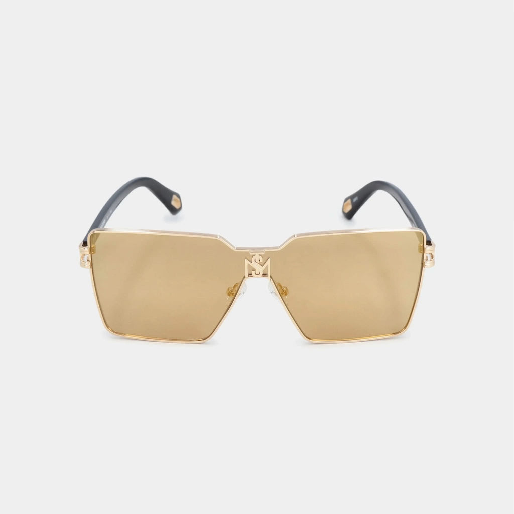 ALDA GOLD DEMI BROWN WITH GOLD MIRROW - Monastery | Tienda Oficial Colombia