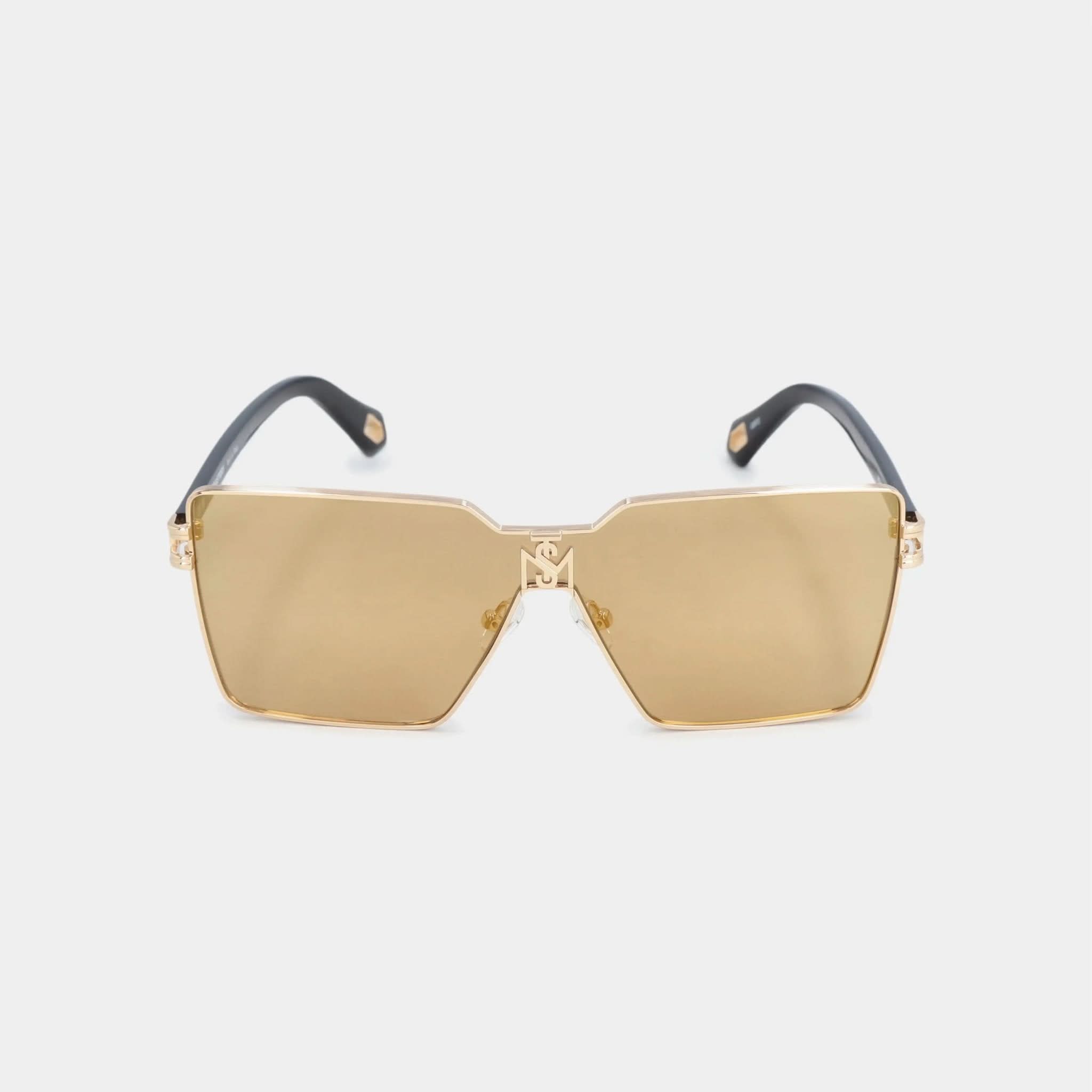 ALDA GOLD DEMI BROWN WITH GOLD MIRROW - Monastery | Tienda Oficial Colombia