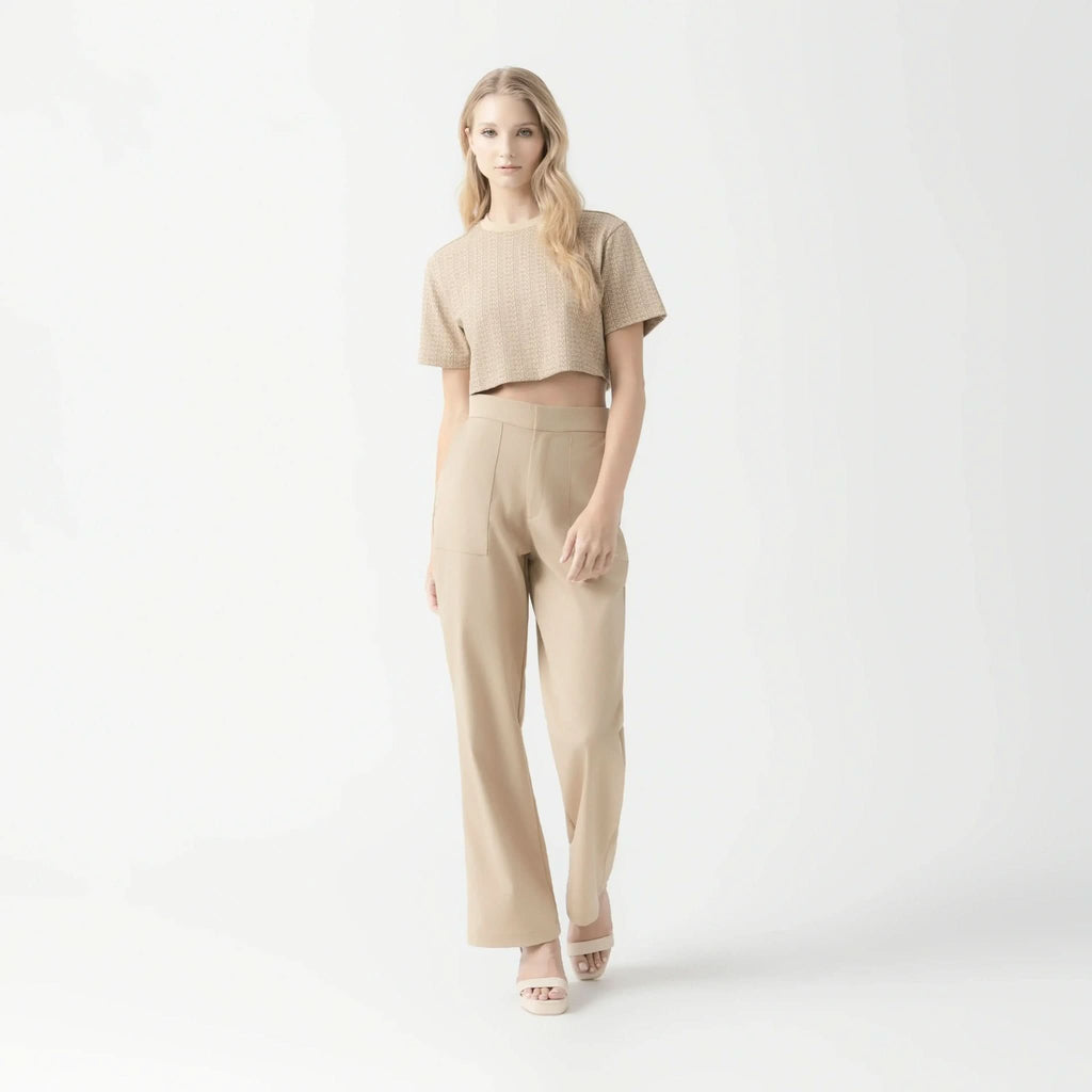 ALEXIA CROP TOP WOMEN IRISH CREAM - Monastery | Tienda Oficial Colombia