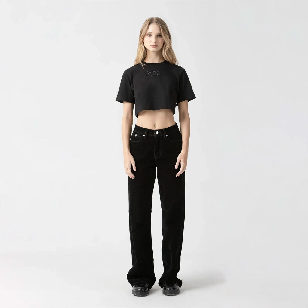 AMAL CROP TOP WOMEN BLACK - Monastery | Tienda Oficial Colombia