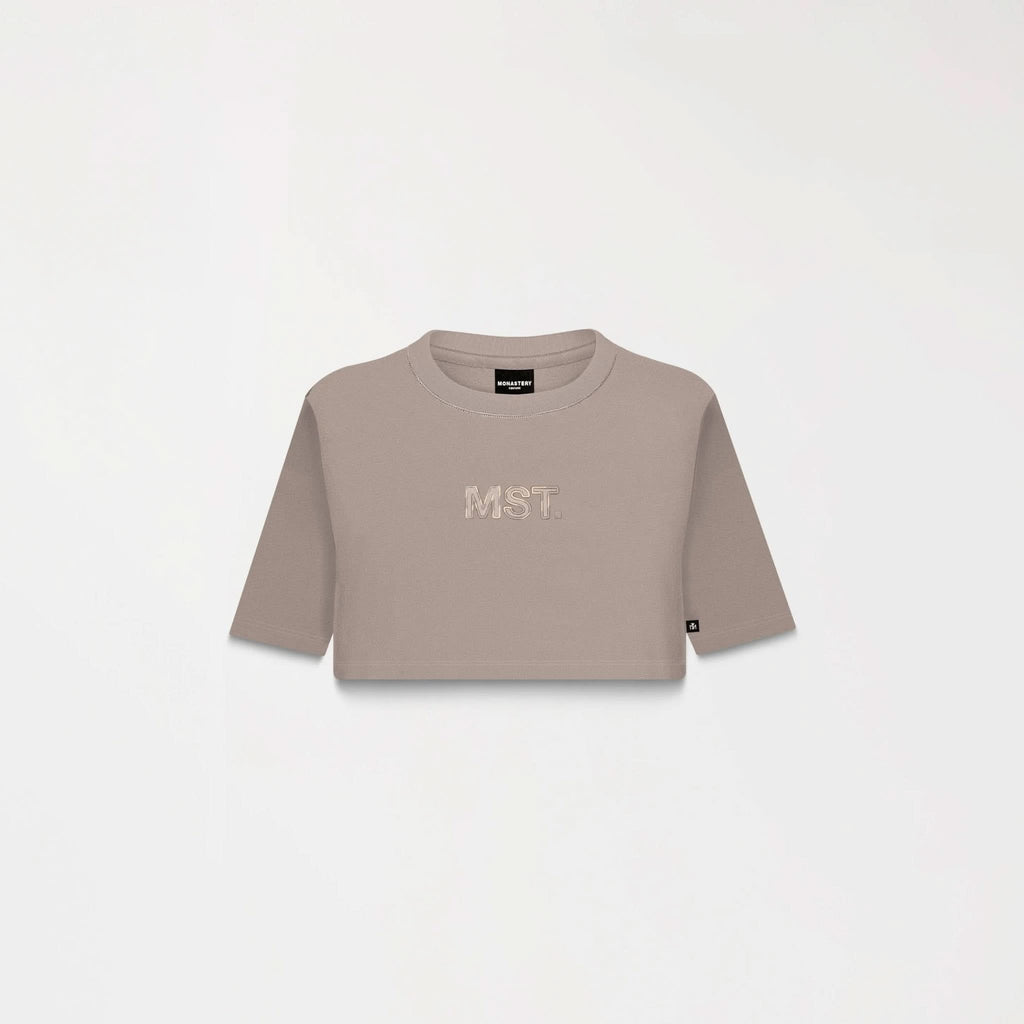 AMAL CROP TOP WOMEN TAUPE GRAY - Monastery | Tienda Oficial Colombia