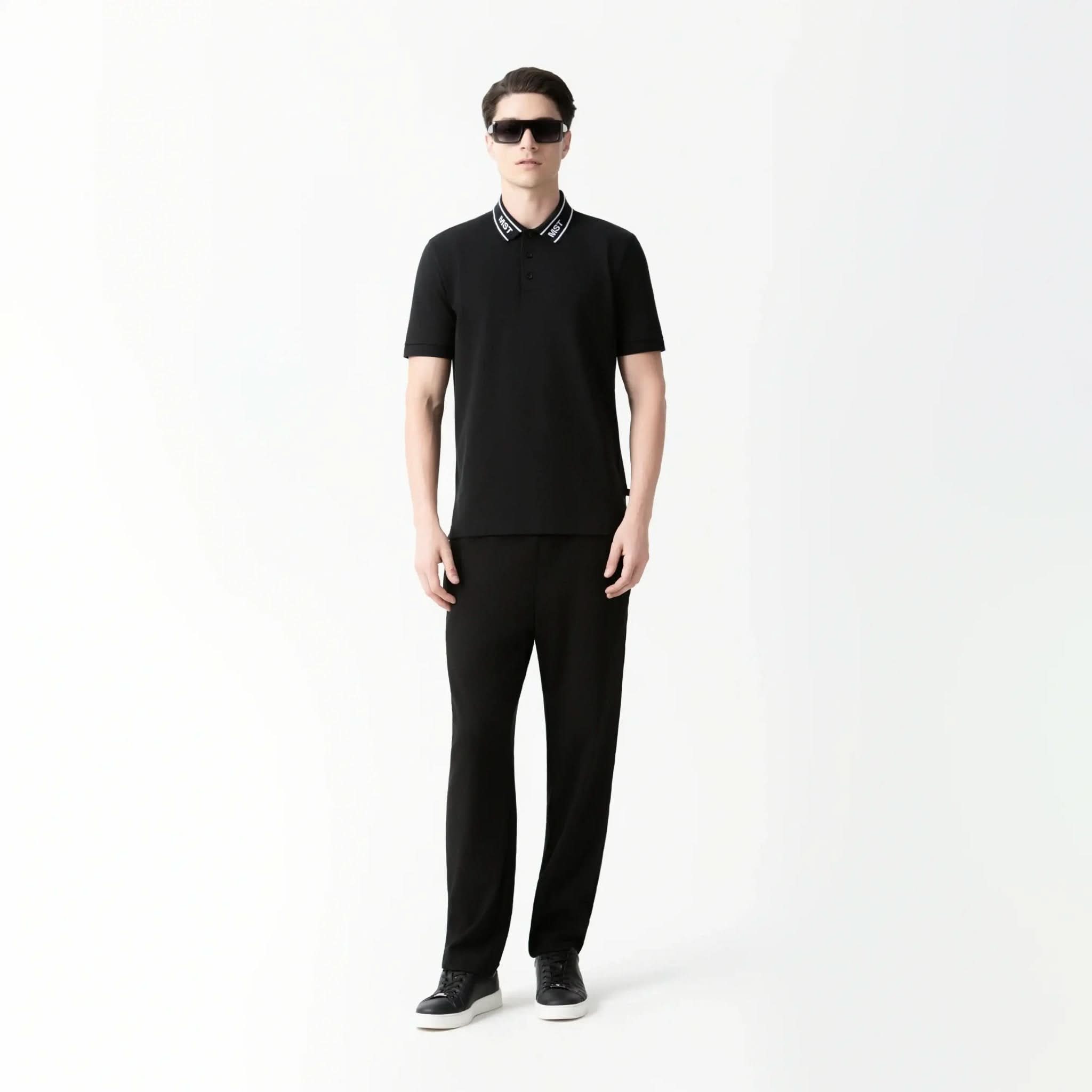 APALUSA POLO MEN BLACK - Monastery | Tienda Oficial Colombia