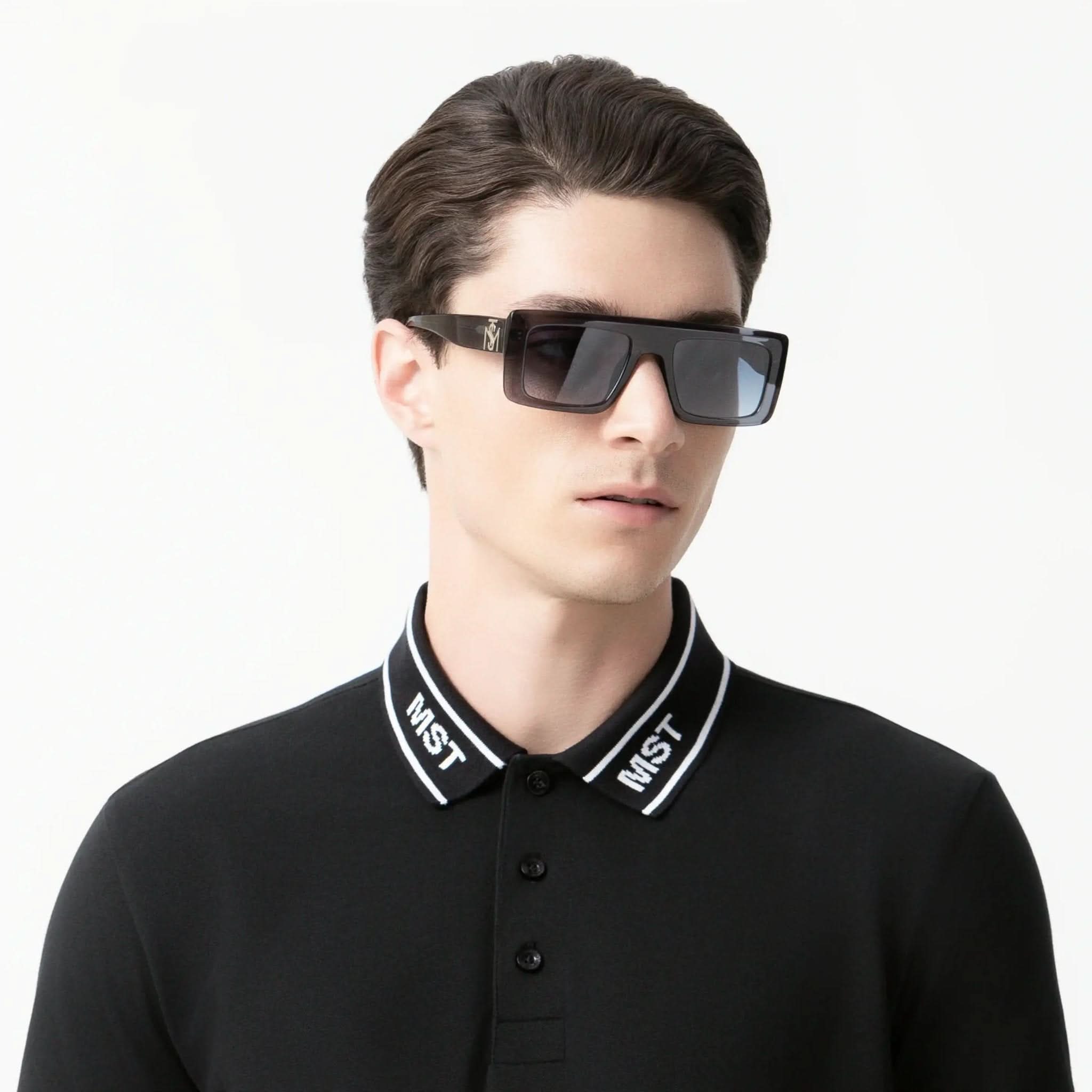 APALUSA POLO MEN BLACK - Monastery | Tienda Oficial Colombia