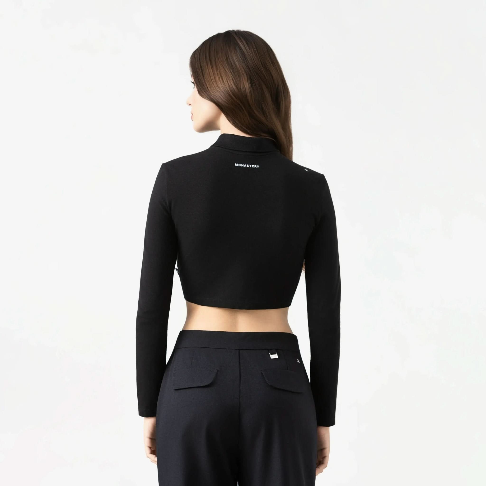 APRILE CROP TOP WOMEN BLACK - Monastery | Tienda Oficial Colombia