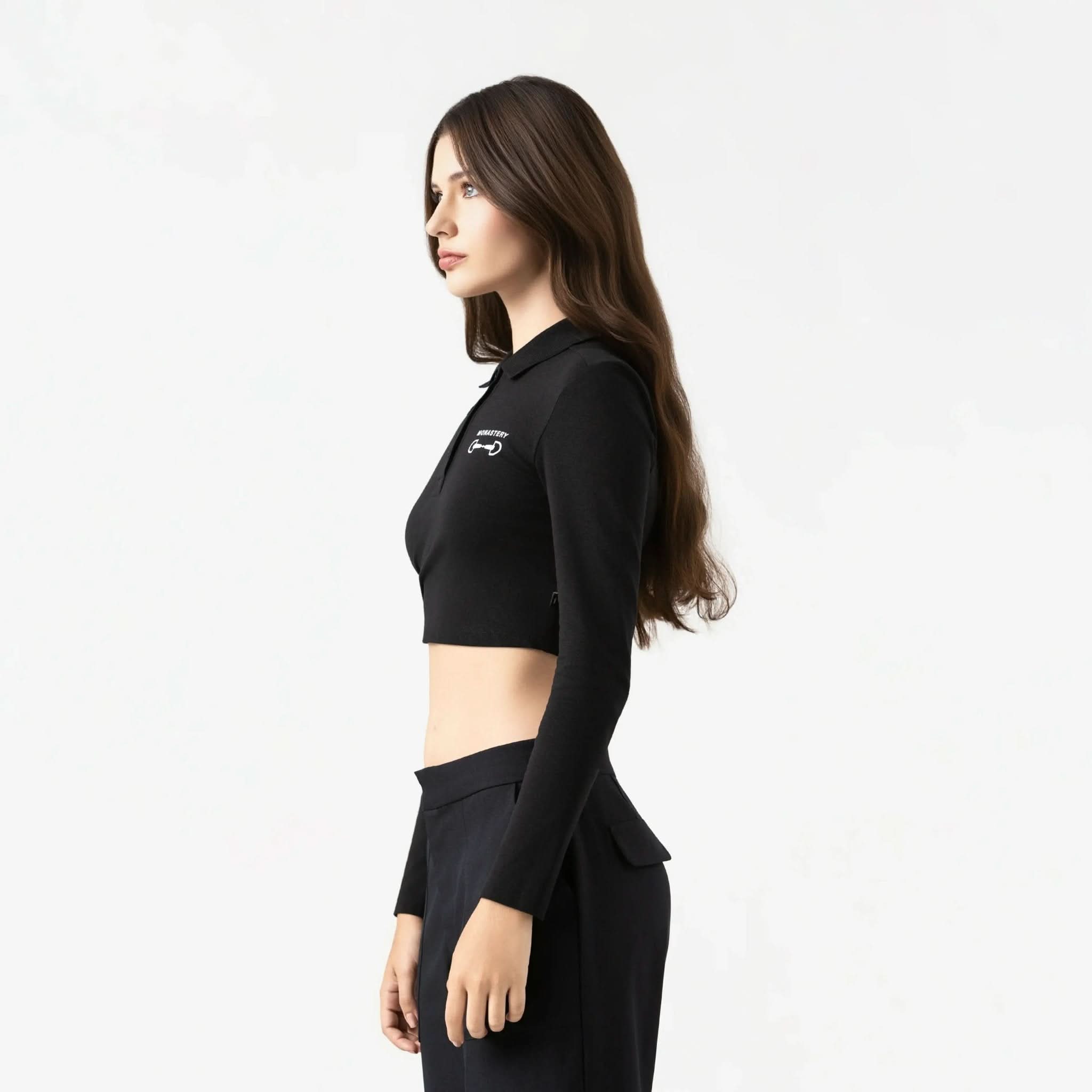 APRILE CROP TOP WOMEN BLACK - Monastery | Tienda Oficial Colombia