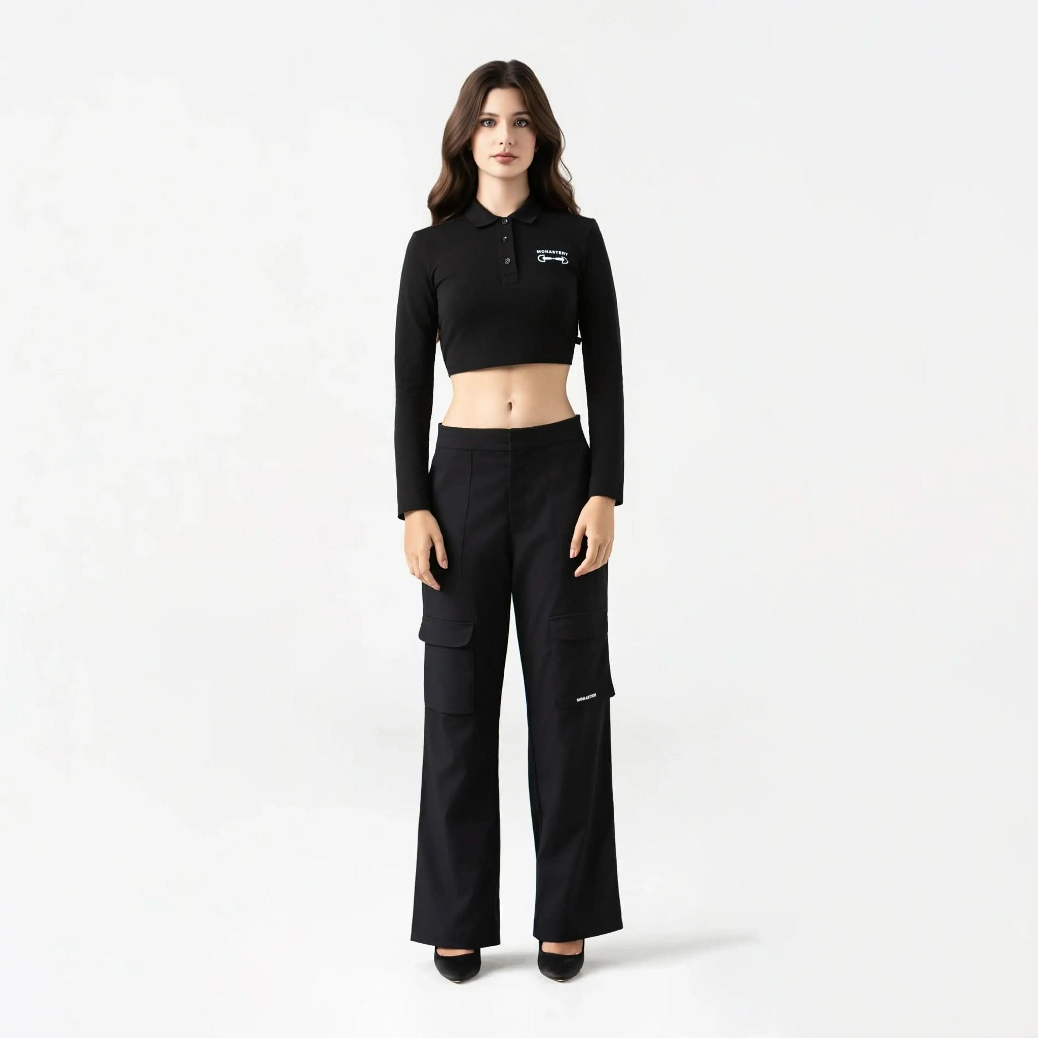 APRILE CROP TOP WOMEN BLACK - Monastery | Tienda Oficial Colombia