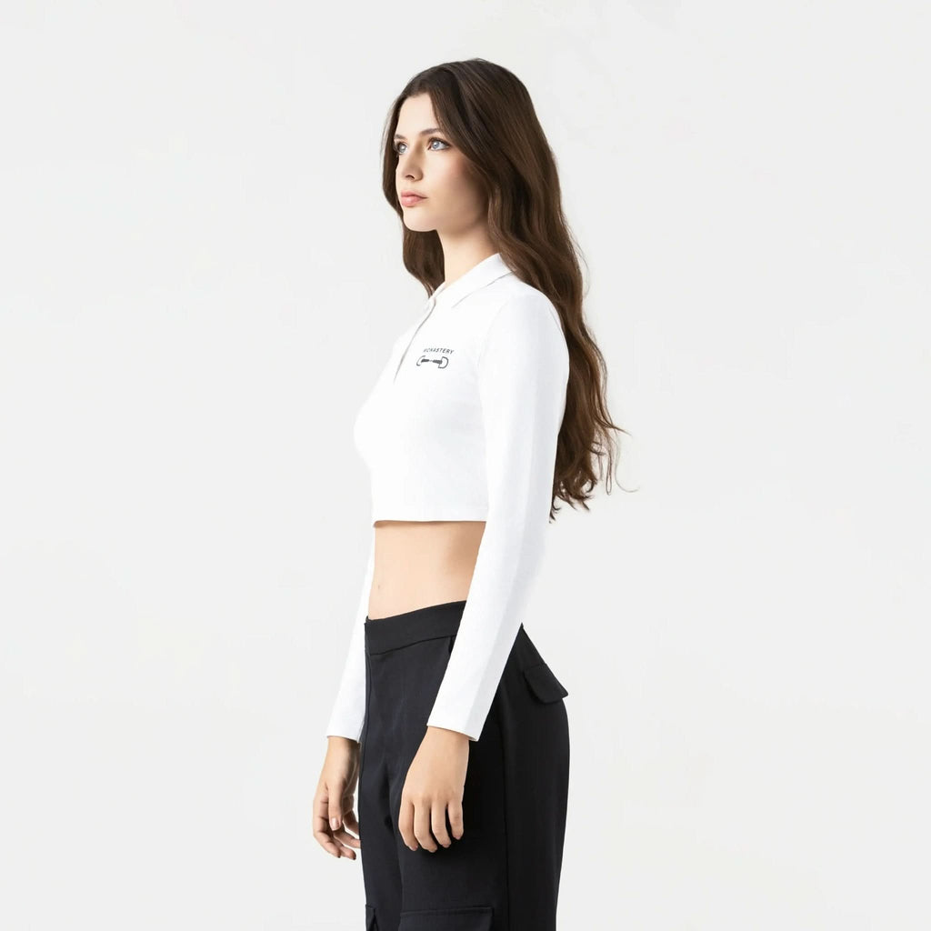APRILE CROP TOP WOMEN WHITE - Monastery | Tienda Oficial Colombia