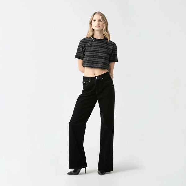 ASH CROP TOP WOMEN BLACK · otra vista